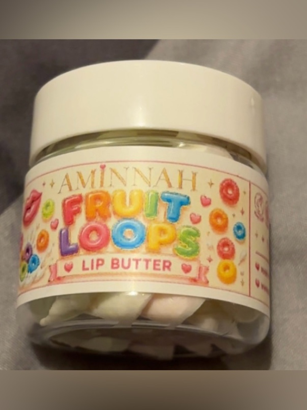 Aminnah Fruit Loops Lip Butter - Multicolor Hydrating Balm